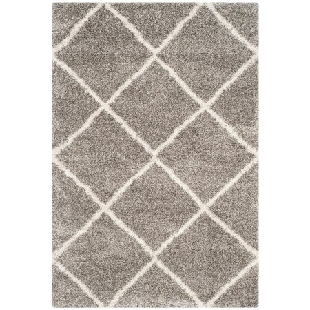 Safavieh 10 x 14 ft. Large Rectangle Hudson Shag Power Loomed RugGrey & Ivory SGH281B-10